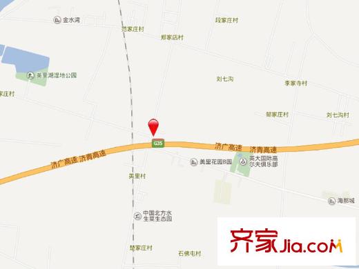 美里湖生態(tài)別墅交通圖 