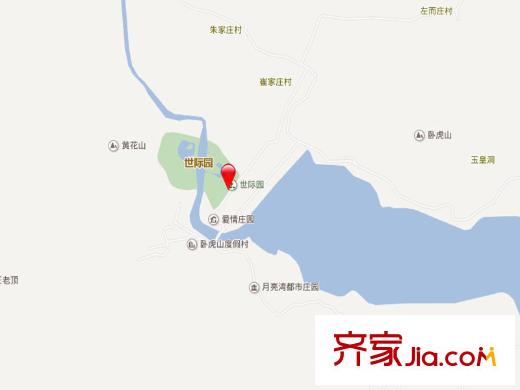 臥虎山原生態(tài)別墅區(qū)交通圖 
