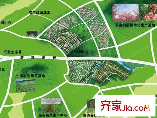 桃花源避暑山莊一期交通圖區(qū)位圖