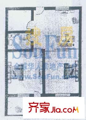 南山麗景戶型圖2室2廳1衛(wèi)