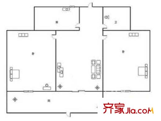 張莊路民航宿舍 戶型圖