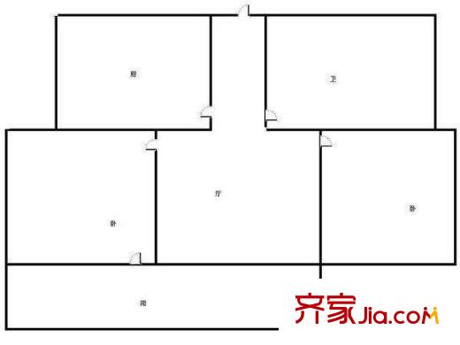 張莊路民航宿舍 戶型圖