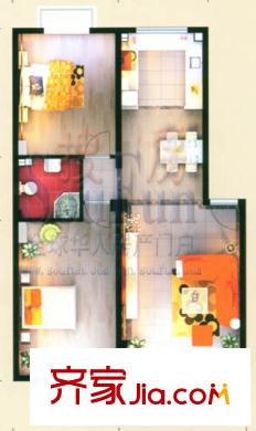 悉尼花鄉(xiāng)戶型圖戶型圖 2室2廳1衛(wèi)1廚