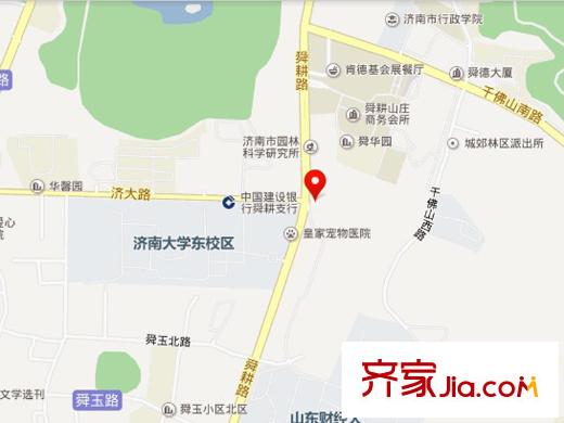 舜耕中學(xué)單位宿舍交通圖 