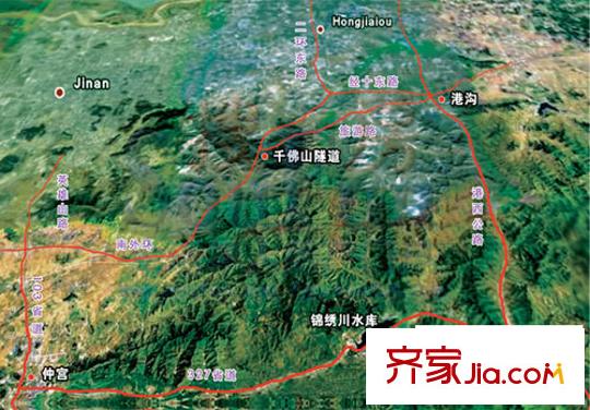 紫霞山莊交通圖