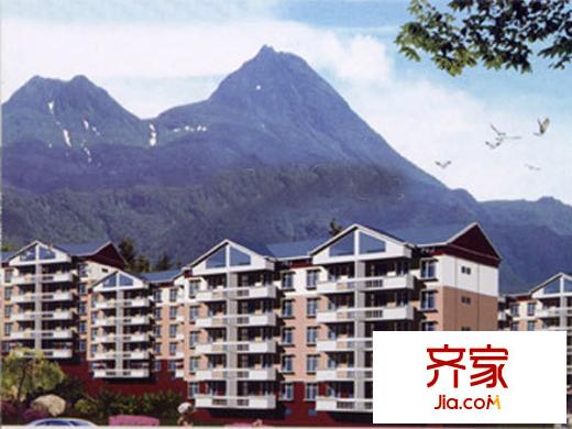 紫霞山莊外景圖 