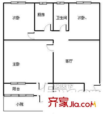 悉尼花鄉(xiāng)戶型圖戶型圖 3室1廳1衛(wèi)1廚