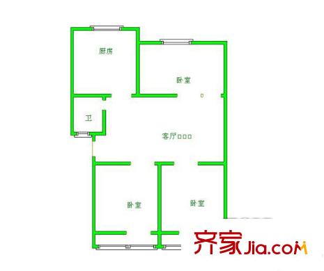 濟南 港溝鎮(zhèn)鎮(zhèn)政府機關(guān)公寓 戶型圖