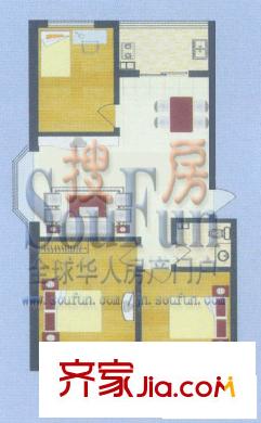 石橋新苑戶型圖三室兩廳一衛(wèi)戶型 3室2廳1衛(wèi)