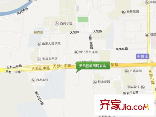 天橋區(qū)教育局宿舍交通圖 
