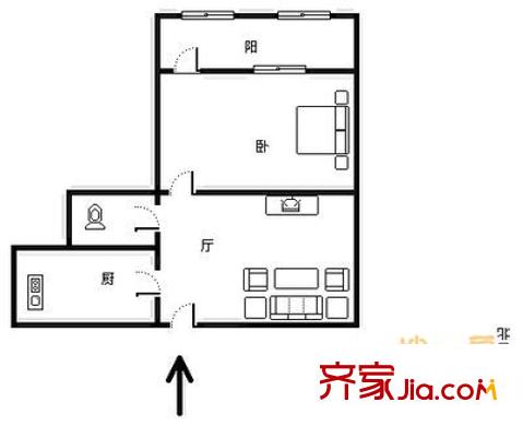 山大二院對(duì)面宿舍戶型圖山大二院對(duì)面單位宿舍 2室 戶型圖 2室1廳1衛(wèi)1廚