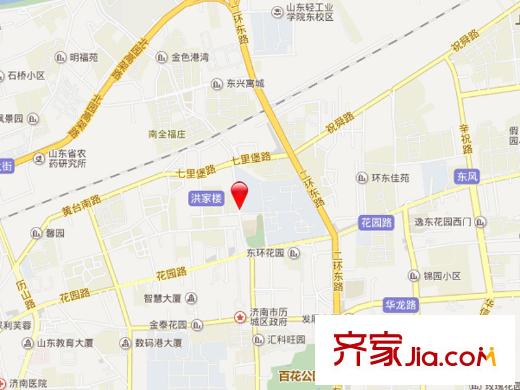 山大四宿舍交通圖 