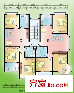 舜興旺苑戶型圖3室