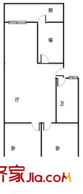 六里山南路干休所宿舍戶型圖英雄山路干休所宿舍 3室 戶型圖 3室1廳1衛(wèi)1廚
