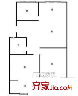 河務局宿舍(經(jīng)十一路)戶型圖河務局宿舍（經(jīng)十一路）2 2室2廳1衛(wèi)1廚