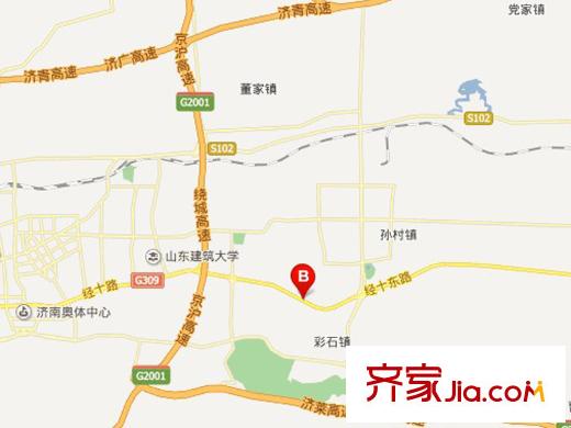 彩石山莊交通圖 