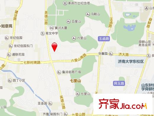 六里山南路干休所宿舍交通圖英雄山路干休所宿舍 