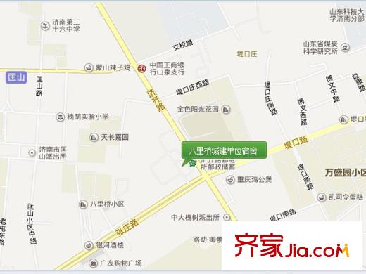 八里橋城建單位宿舍交通圖 