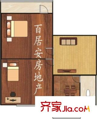 楊莊小區(qū) 2室 戶型圖
