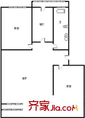 上?；▓@南鄰宿舍戶(hù)型圖上?；▓@南鄰單位宿舍 3室 戶(hù)型圖 3室1廳1衛(wèi)1廚