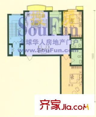 美景秀苑戶型圖兩室兩廳兩衛(wèi) 2室2廳2衛(wèi)