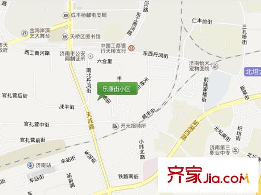 樂康街小區(qū)交通圖 
