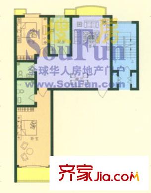 美景秀苑戶型圖兩室兩廳兩衛(wèi) 2室2廳2衛(wèi)