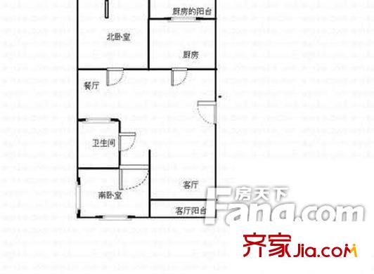 化工廠宿舍 戶型圖