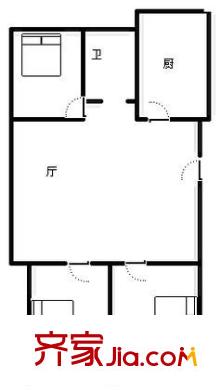 化工廠宿舍 戶型圖