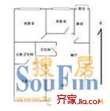綠苑亞泰 3室 戶型圖