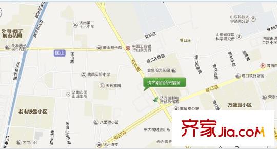 濟(jì)齊路百貨站宿舍交通圖 