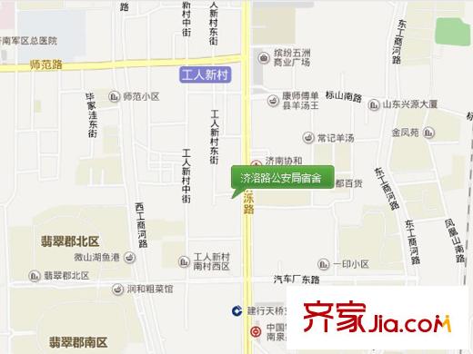 濟(jì)濼路單位宿舍交通圖濟(jì)洛路公安局宿舍 