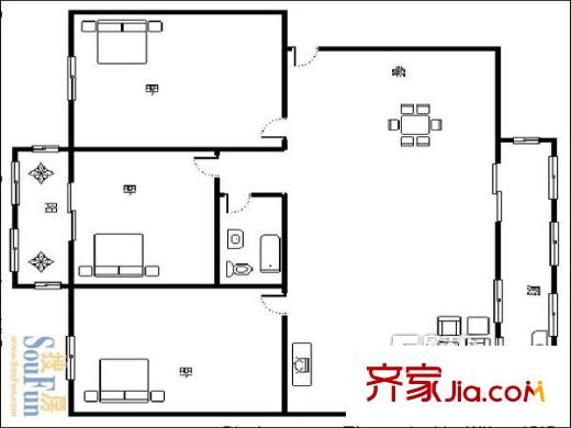 館驛街交通銀行宿舍 戶型圖