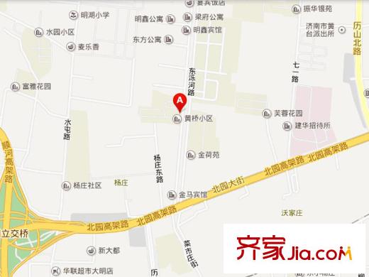 黃橋花園交通圖 