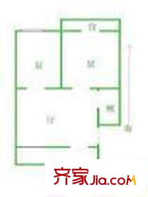 山東省社會(huì)科學(xué)院宿舍 3室 戶(hù)型圖