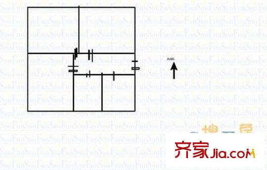 濟(jì)齊路百貨站宿舍 3室 戶型圖