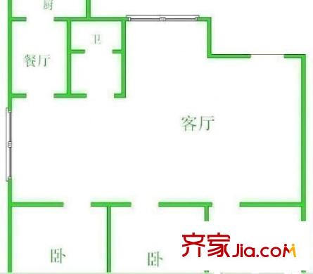 歷山路大眾日?qǐng)?bào)社宿舍 0室 戶型圖