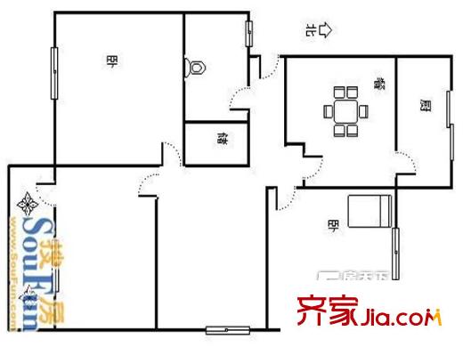 八里橋銀行宿舍 戶型圖