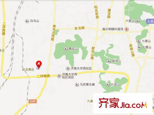 龍馨苑小區(qū)交通圖 