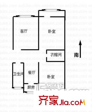 玉函路時(shí)報(bào)宿舍戶型圖玉函路30號(hào)時(shí)報(bào)宿舍 2室2廳1衛(wèi)1廚