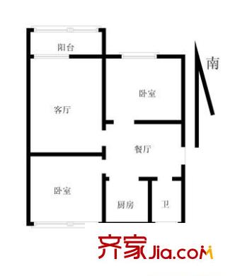 省體中心附近宿舍戶型圖省體育中心附近宿舍 3室 戶型圖 3室1廳1衛(wèi)1廚