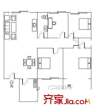 濟南 泉城帝景 戶型圖