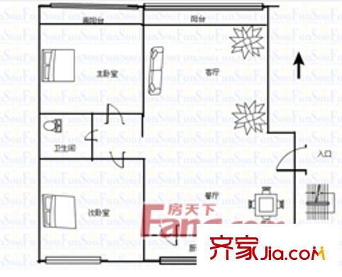 濟南 泉城帝景 戶型圖