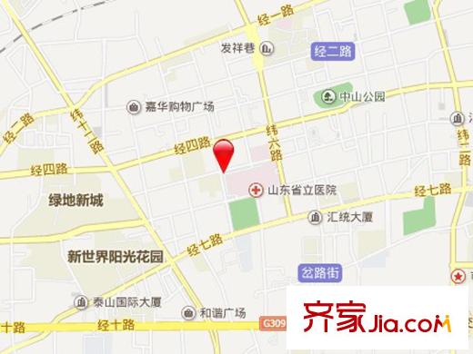 經(jīng)五緯八小區(qū)交通圖 