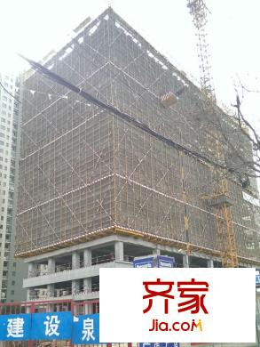 盧浮商務(wù)中心實(shí)景圖項(xiàng)目工程進(jìn)度實(shí)景（2014-02-28）