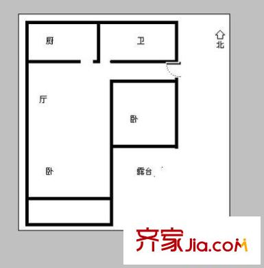 下井莊園 2室 戶型圖