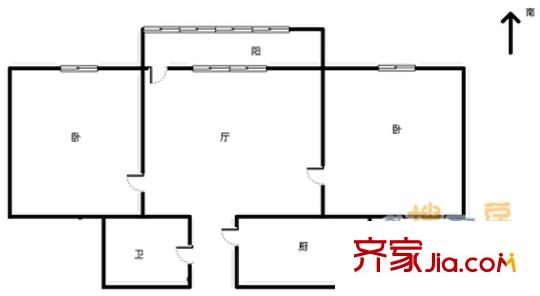 天慶苑 2室 戶型圖