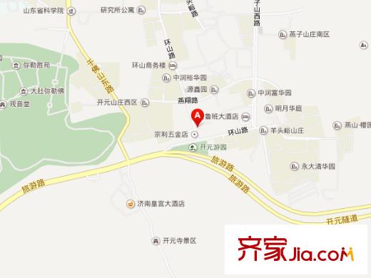 環(huán)山路輕騎宿舍交通圖