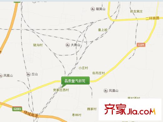 磊泰重汽新苑交通圖 