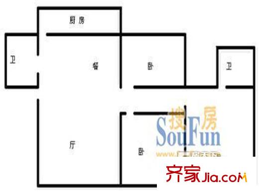 千佛山西路農(nóng)業(yè)銀行宿舍 戶型圖